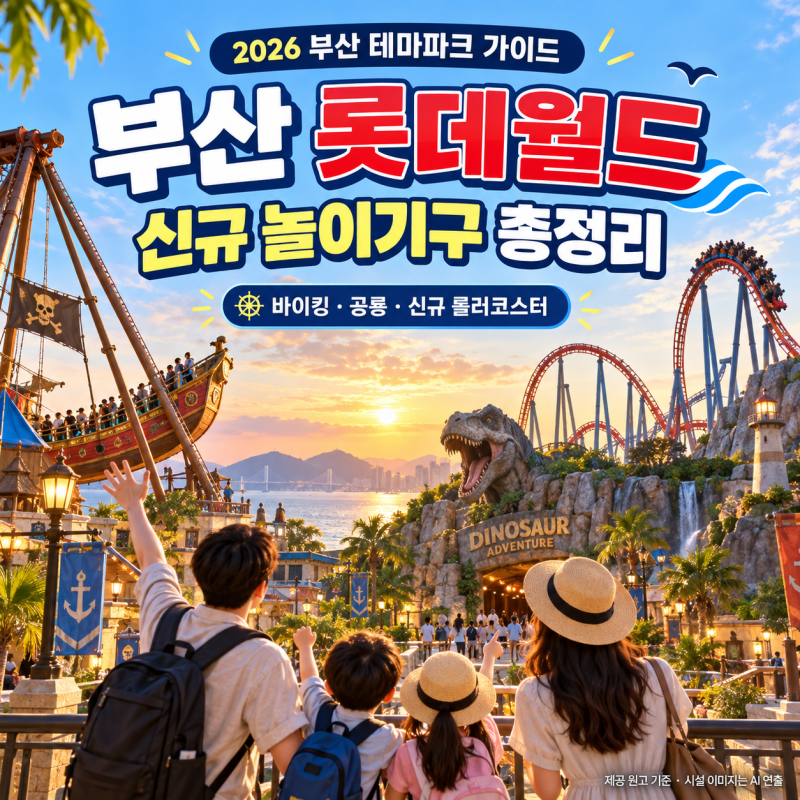2026 부산 롯데월드 완벽 가이드｜신규 어트랙션·놀이기구·할인·주차 총정리 포비든캐슬·....