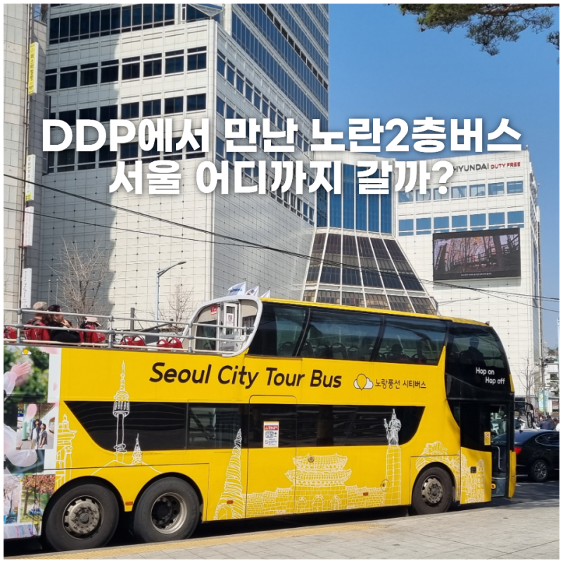 DDP에서 만난 노랑풍선 시티버스, 서울 시티투어버스 코스 요금 예약 알아보기