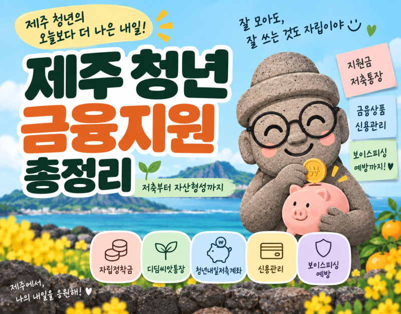 제주 자립준비청년 금융지원 총정리｜저축·자산형성·디딤씨앗통장·청년내일저축계좌까지