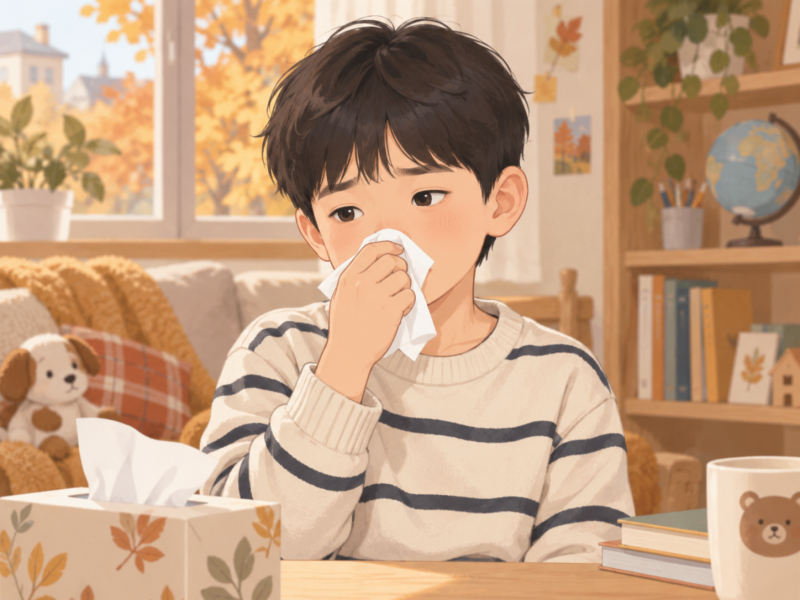 가을철 아이 비염, 감기와 어떻게 구분할까?