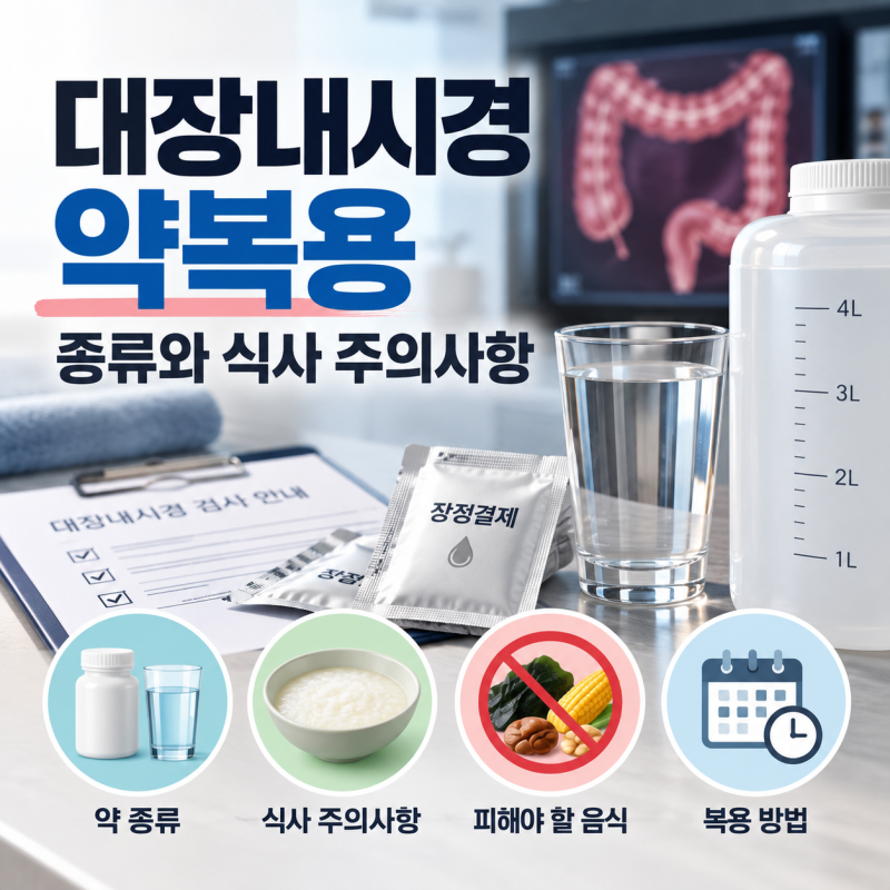 “전날 뭐 먹지?” 대장내시경약복용 종류부터 식사 주의사항까지