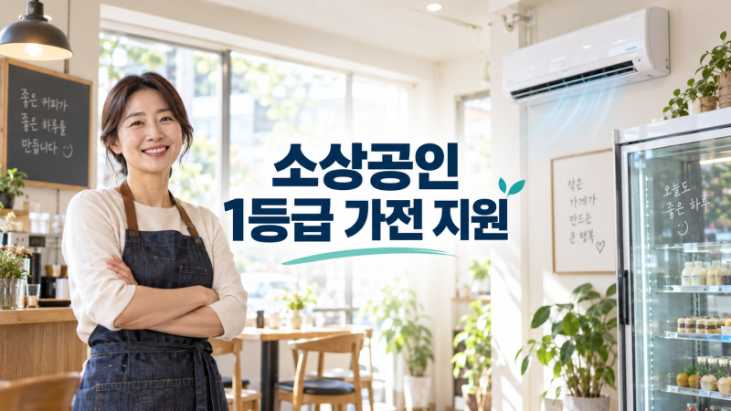 소상공인 1등급 가전 지원금 2026 고효율기기 신청방법과 지원 한도
