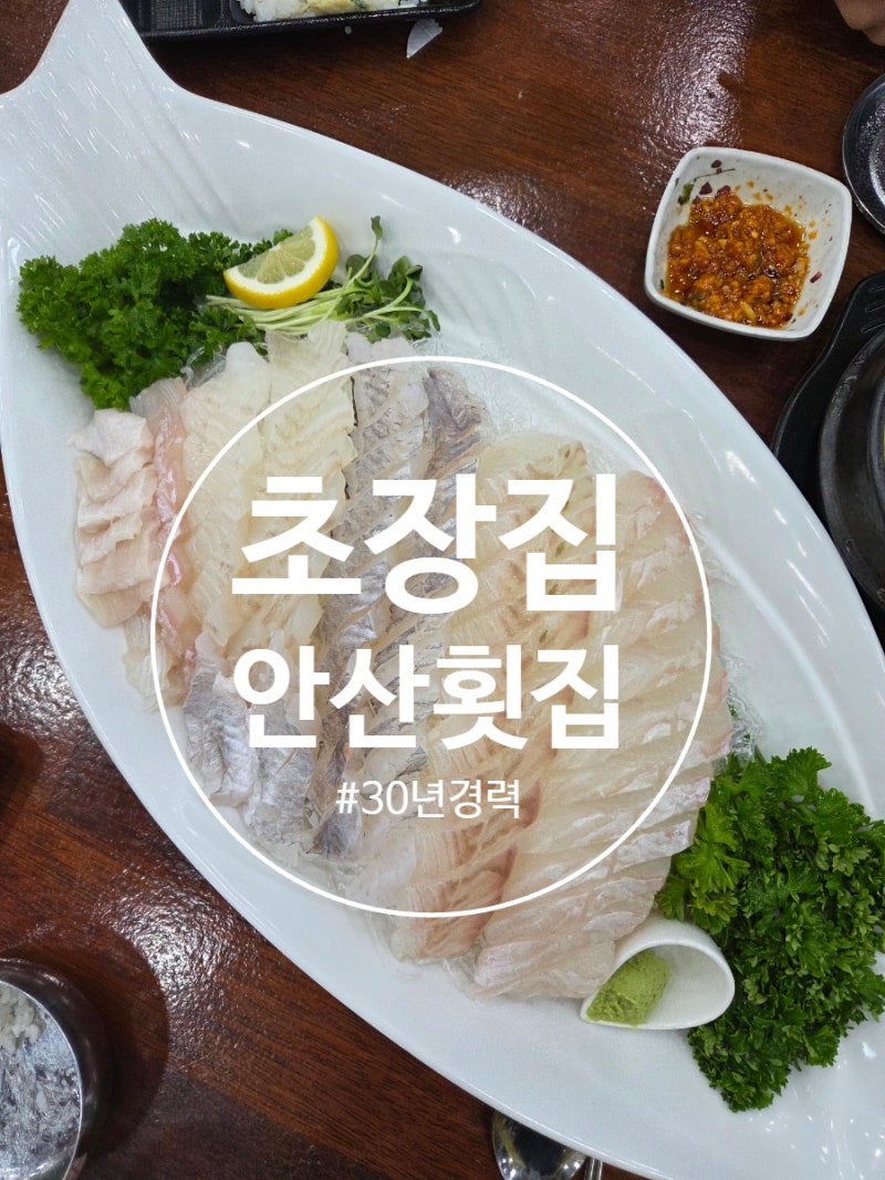 [안산]횟집,30년노하우의 제철 수산물전문 선부동 '초장집 선부점'