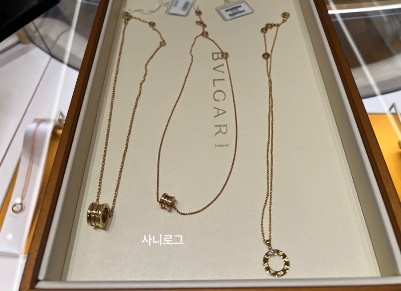 불가리불가리 비제로원 티파니 노트 네크리스 비교 | 불가리 목걸이 가격 착용샷 장단점