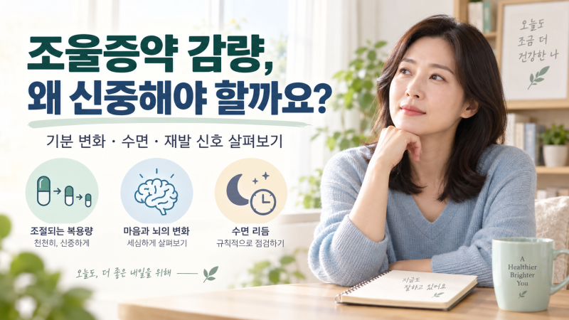 조울증약 감량, 재발 위험이 있는 이유
