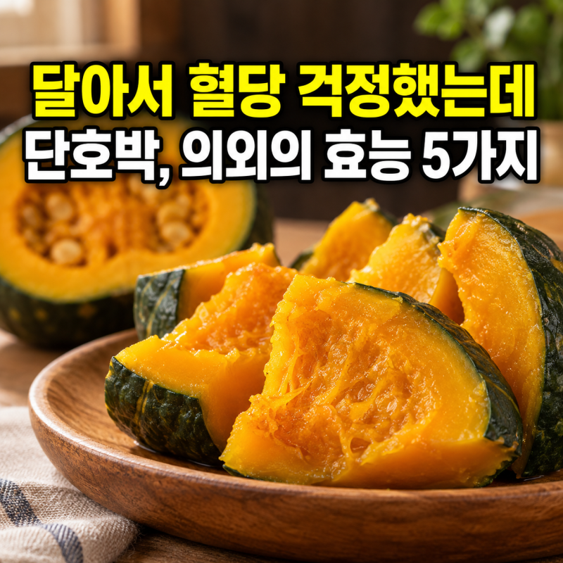 “달아서 혈당 걱정했는데 의외입니다” 단호박 먹을 때 알아두면 좋은 효능과 섭취법 5가지