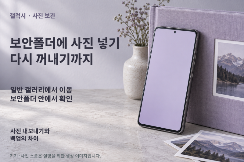 갤럭시 보안폴더에 사진 넣는 방법, 다시 갤러리로 꺼내기까지