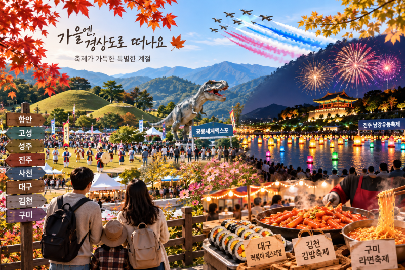 2026 경상도 가을축제 일정 8곳 총정리｜9월~11월 함안·고성·진주·사천·대구·김천·구미