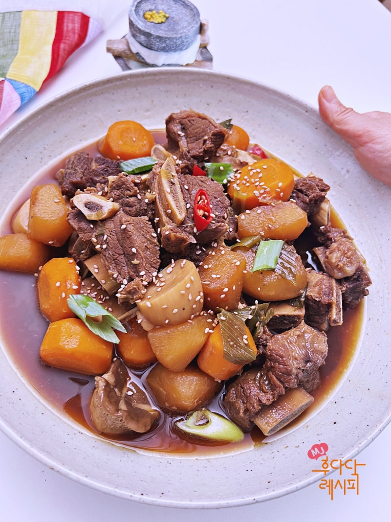 소갈비찜 레시피 양념 부드러운 연육 비법!