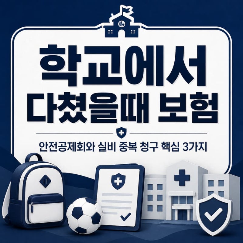 학교에서 다쳤을때 보험, 안전공제회와 실비 중복 청구 핵심 3가지