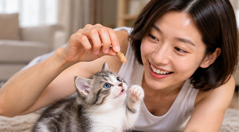 아기 고양이 간식 보양식 및 고양이껌 급여 방법