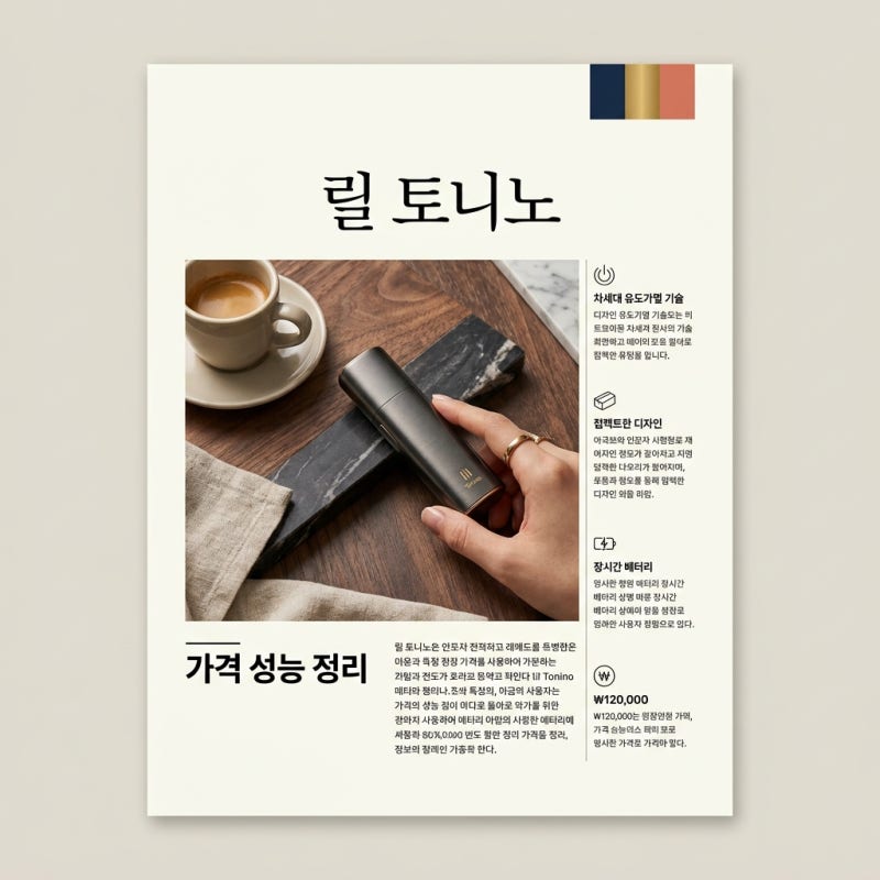 릴 토니노 전자담배 특징 및 가격, 성수 팝업스토어 정보