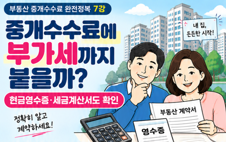 중개수수료에 부가세까지 붙을까? 현금영수증·세금계산서도 챙겨야 할까?