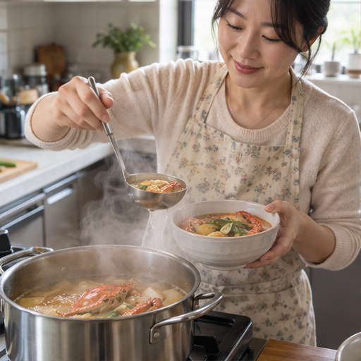 국물 무너짐 없어요 | 백종원 꽃게탕 레시피 냉동 된장 황금비율 2인분 25분