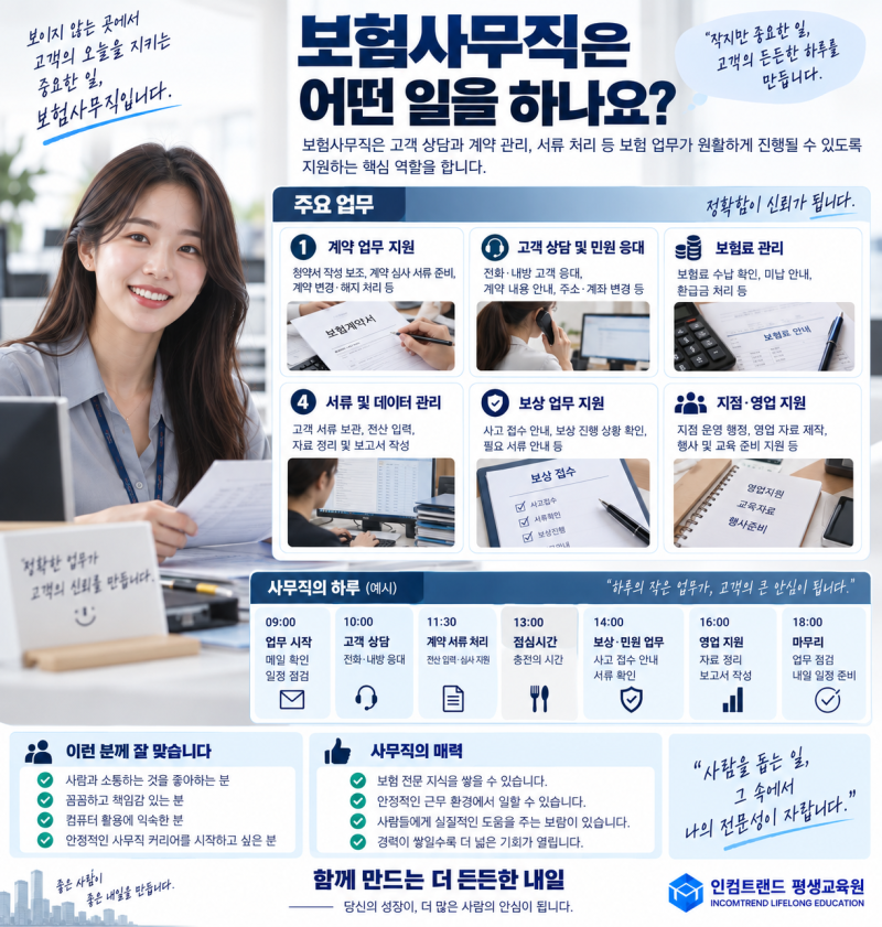 보험사무직은 어떤 일을 하나요 — 처음 준비하는 분들을 위한 쉬운 설명