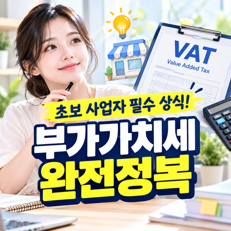 초보 사업자 필수 상식! 부가가치세 완전정복 (일반·간이·면세 차이)