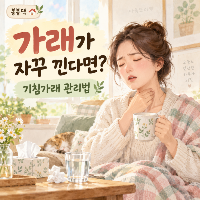 기침가래 계속될 때, 가래없애는법과 관리 방법 알아보기