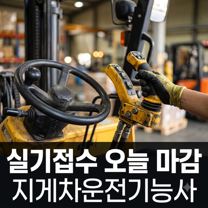 "오늘 마감이라니.." 지게차운전기능사 실기접수, 1분 만에 좌석 동나는 이유