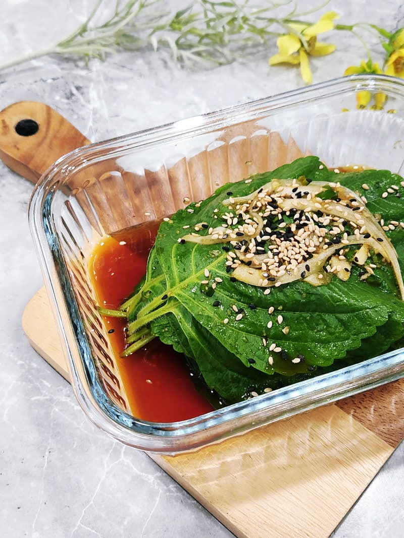 류수영 깻잎양념장 레시피 깻잎김치 만들기