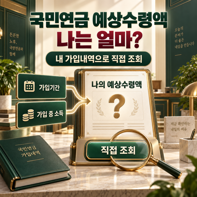 국민연금 예상수령액 얼마일까? 내 연금 직접 조회해보는 방법