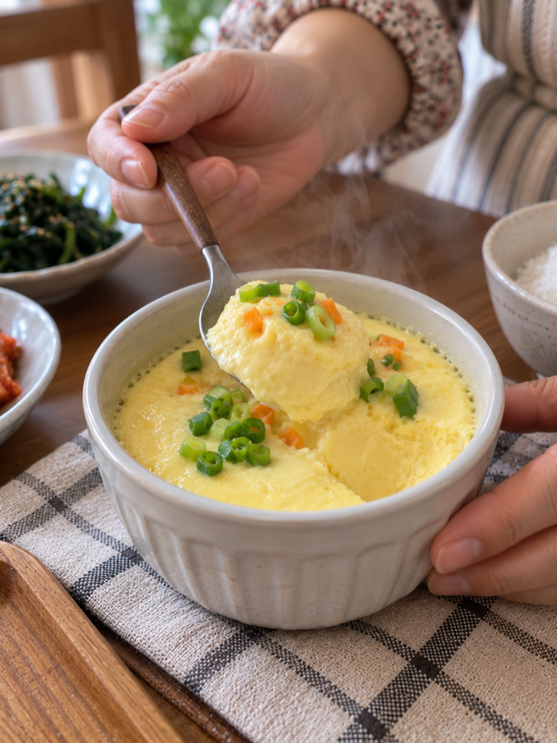 계란찜 구멍 생기는 이유, 부드럽게 만들고 싶다면 불 조절이 중요해요