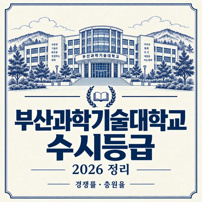 Busan Institute of Science and Technology 2026 Early Admission Grades, Competition Rate, and Enrollment Status Summary