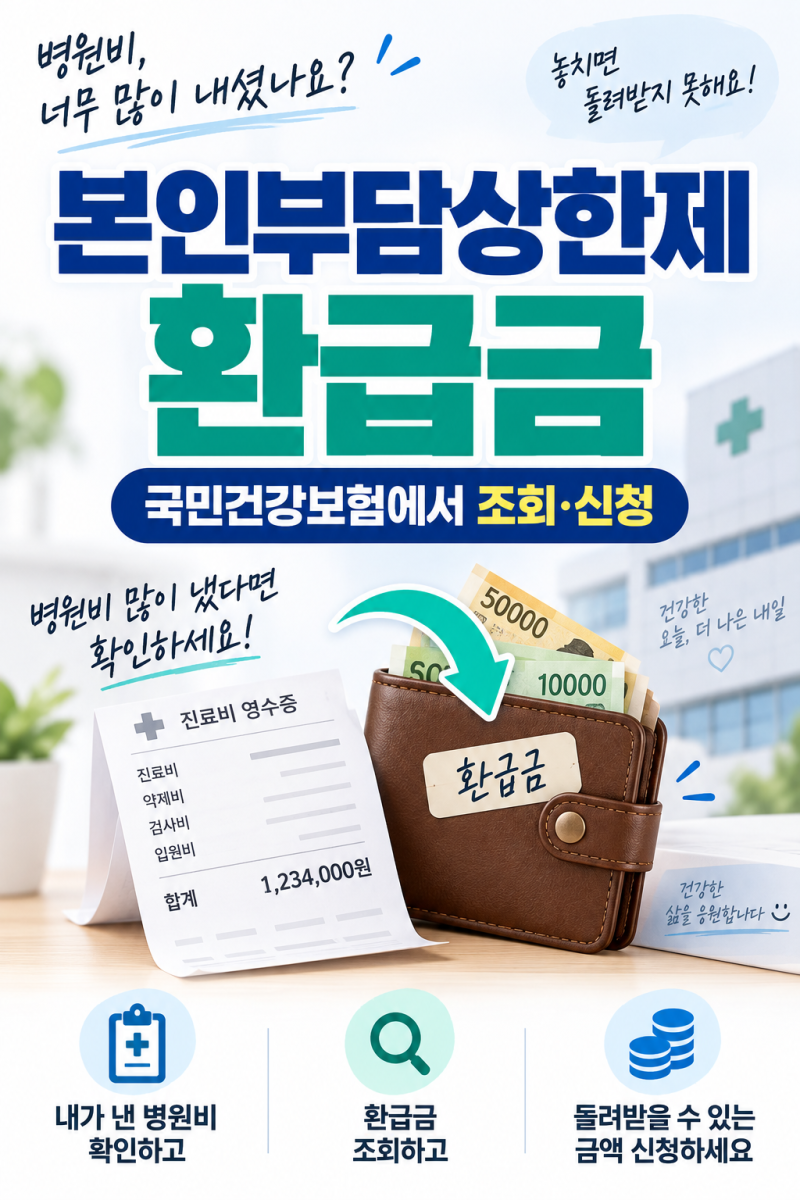 본인부담상한제 환급금 조회 방법｜국민건강보험에서 확인·신청하는 순서
