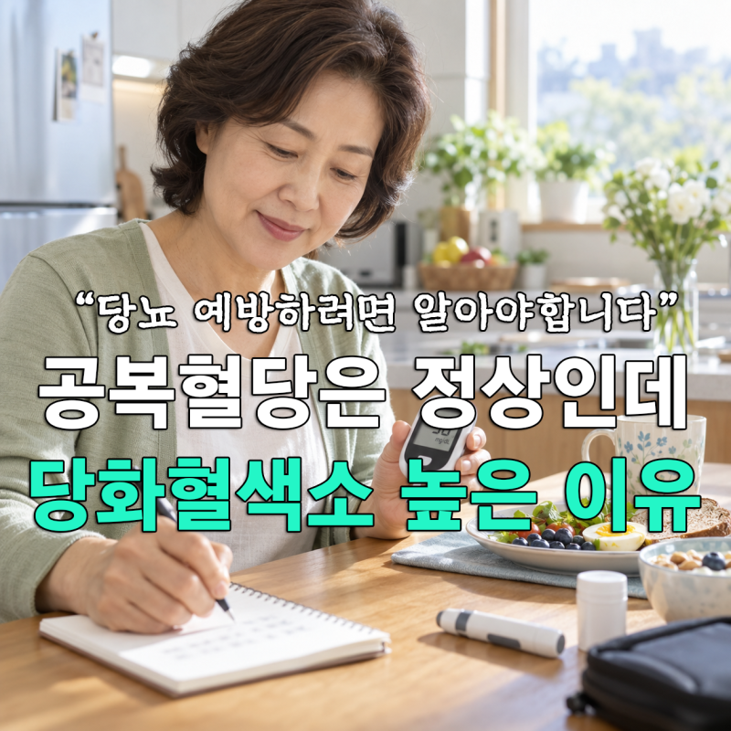 "공복혈당과 당화혈색소가 다른 이유..." 당뇨를 예방하려면 당화혈색소와 공복혈당에 대해....