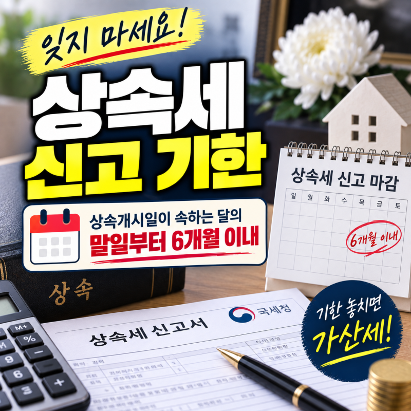 상속세 신고 기한, 사망일부터 6개월 아닙니다…날짜 계산 잘못하면 가산세