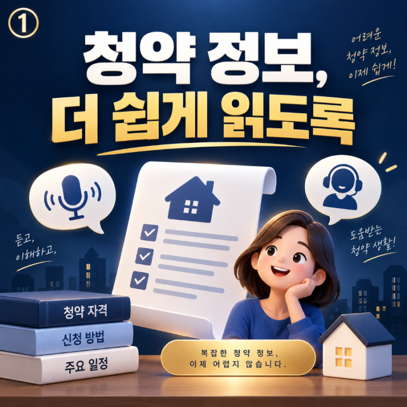 LH청약플러스 전자점자, 공고 접근이 달라진다