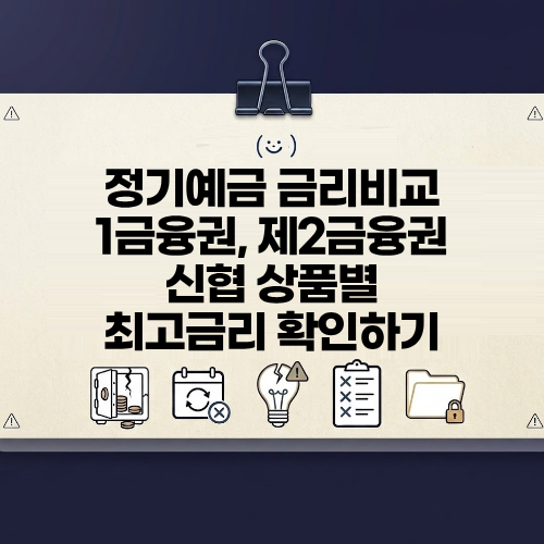 정기예금 금리비교 1금융권, 저축은행, 신협 4%대가 등장했다는데