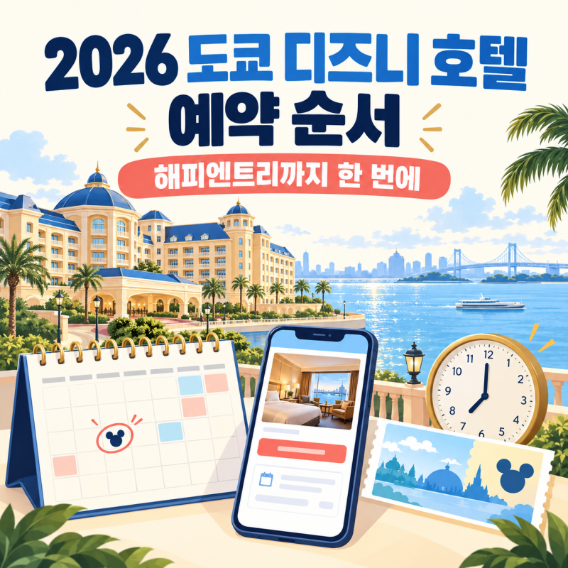 2026 도쿄 디즈니 호텔 예약 순서와 고르는 기준 해피엔트리 정리
