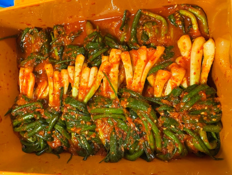 쪽파김치 담그는 법, 액젓 절이기와 파김치 양념 황금비율