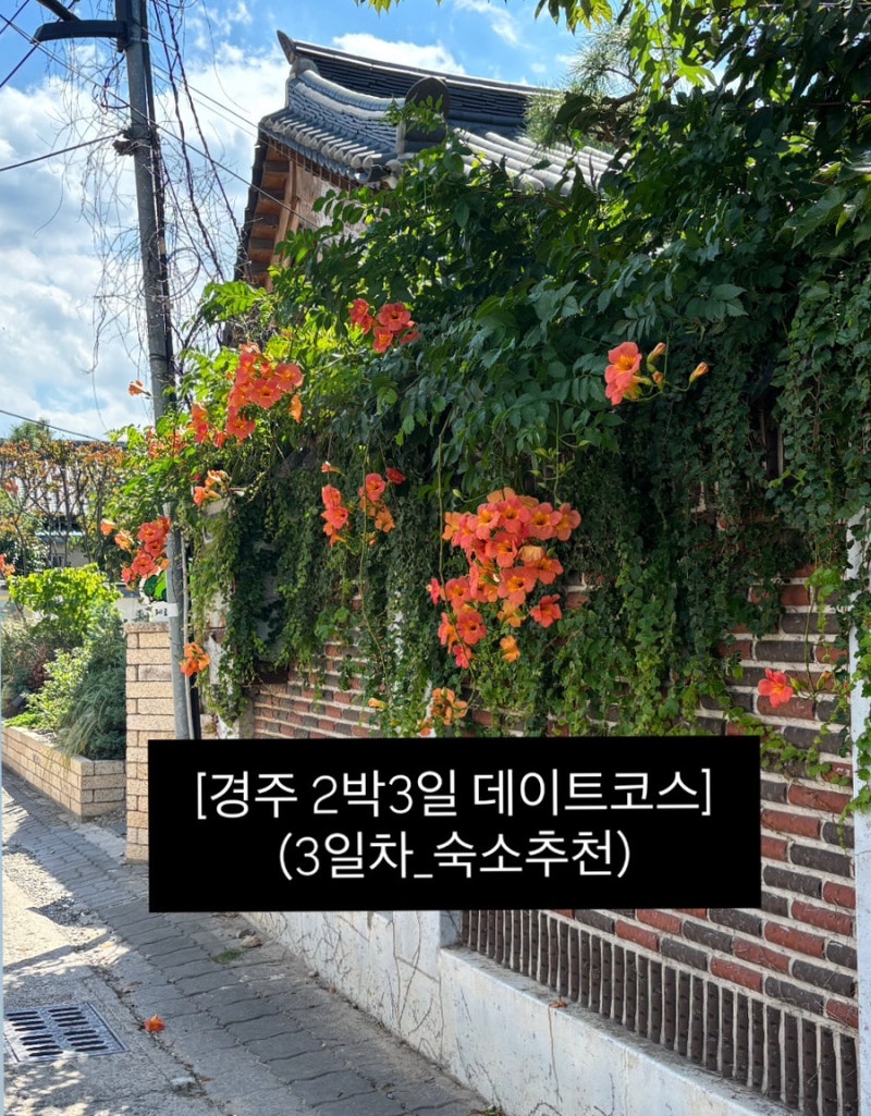 [경주] 황리단길 데이트 코스 추천, 숙소 추천