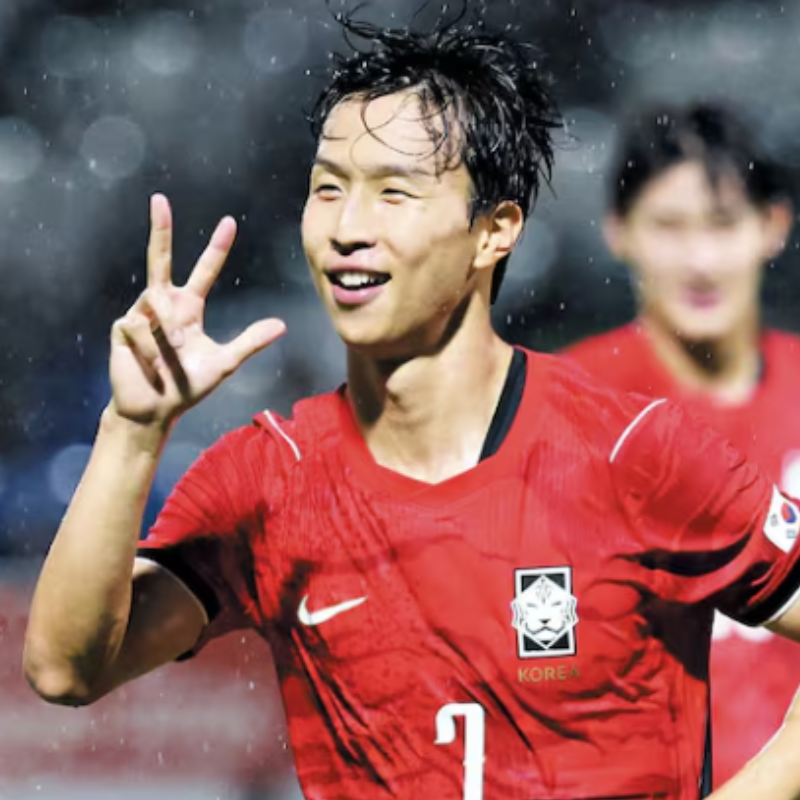 월드컵 뛰고 돌아온 엄지성, 남자축구 아시안게임 첫 경기에서 해트트릭을 만들었다