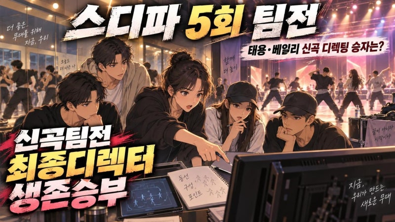 스디파 5회 태용·베일리 신곡 디렉팅 대결, 시미즈·인규 vs 정민준·캐스퍼 관전 포인트