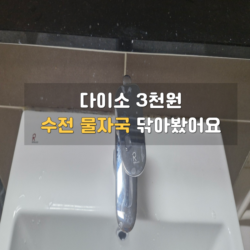 다이소 요석 석회 강력제거제, 수전 휴지걸이 물자국에도 써봤어요