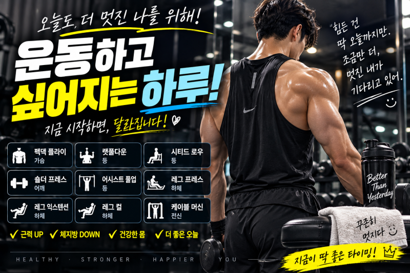 남자 헬스기구 추천 BEST 10｜가슴·등·어깨 키우는 운동기구 사용법