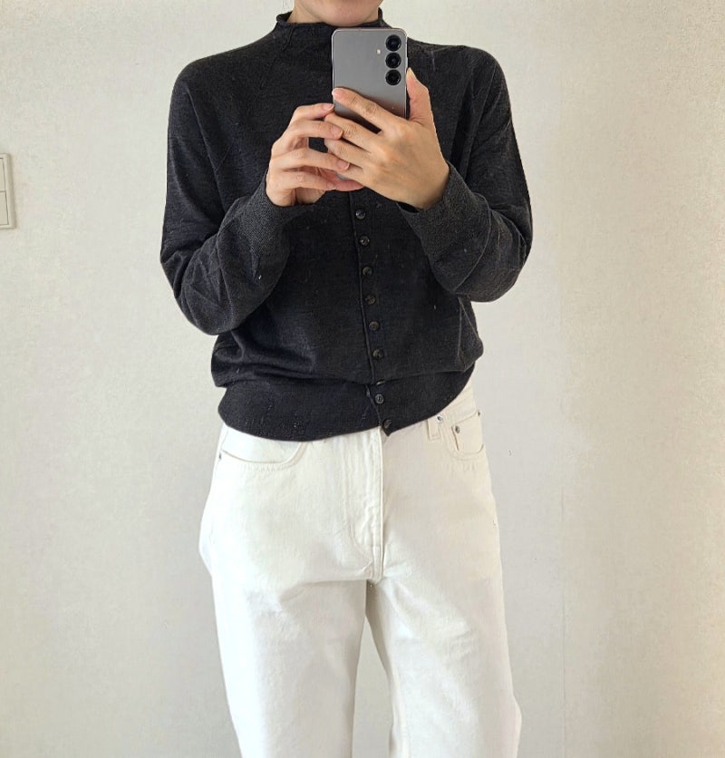 [COS 후기] 가을 데일리룩 완성! 메리노 울 퍼널넥 가디건 사이즈 팁