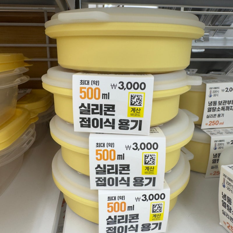 다이소 수납템 이런 게 숨어있었네요 | 접이식 용기 & 뚜껑수납함