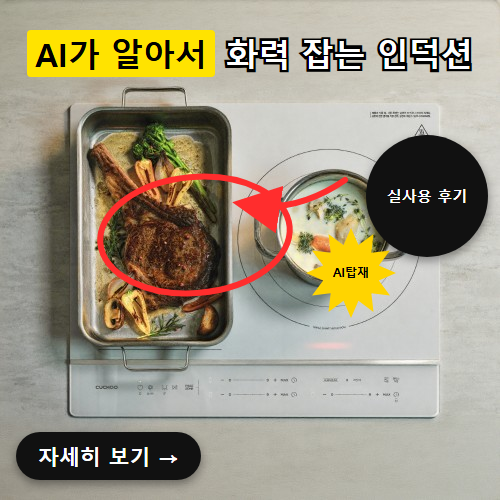 쿠쿠 AI 트리플 프리존 인덕션 CIR-JS301FW 후기, 화구 개수 고민될 때 뭘 봐야 할까