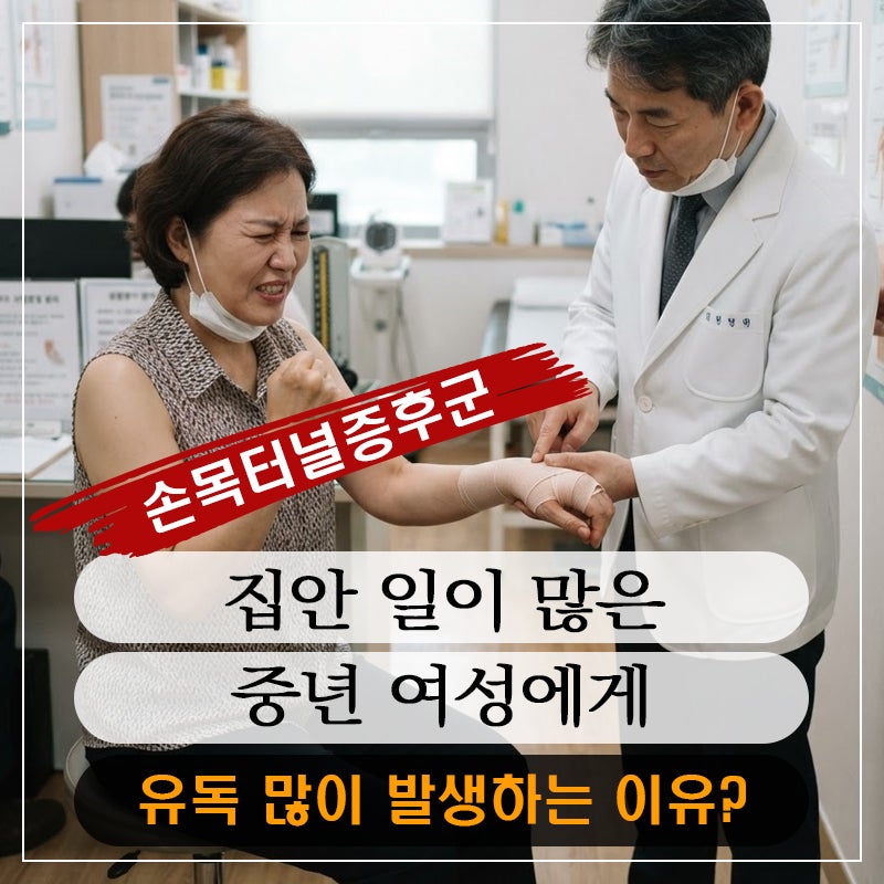 집안일이 많은 40~50대 여성에게 유독 흔한 이유 "손목터널증후군"