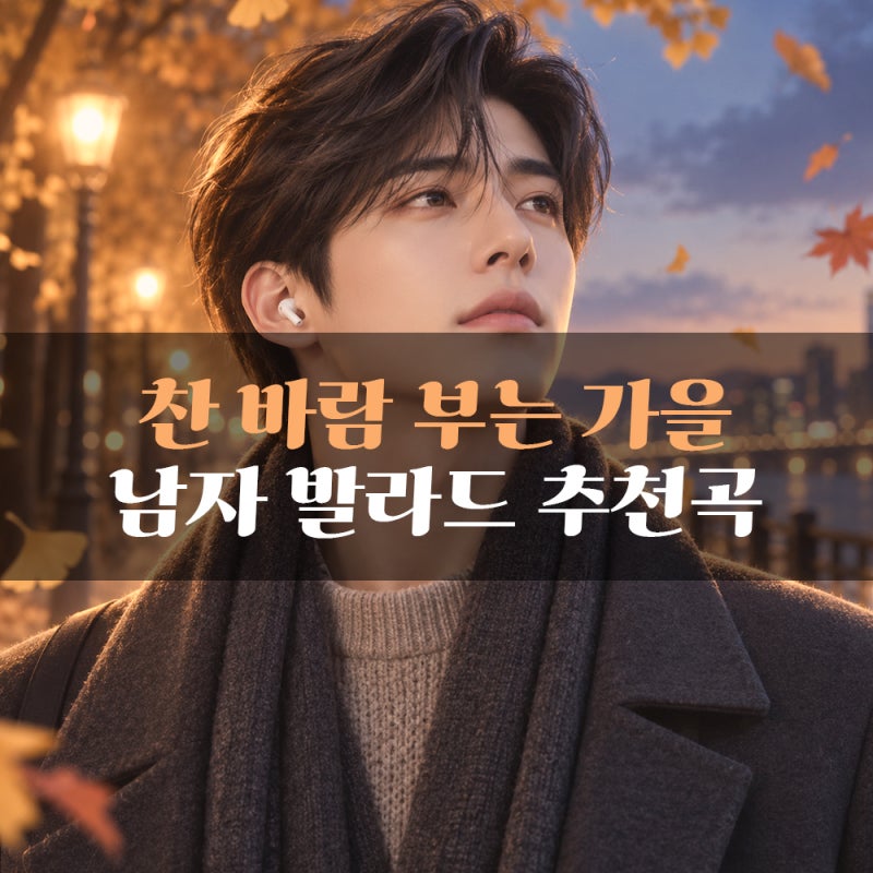 남자 발라드 찬 바람 불 때 생각나는 가을노래모음