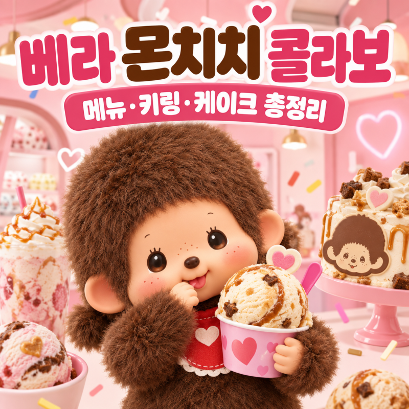 베라 몬치치 콜라보 총정리 플레이컵 키링 가격·신상 아이스크림·케이크·리유저블컵 정보