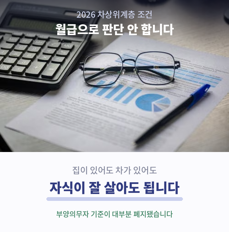 차상위계층 조건, 재산과 자동차 기준까지 정리