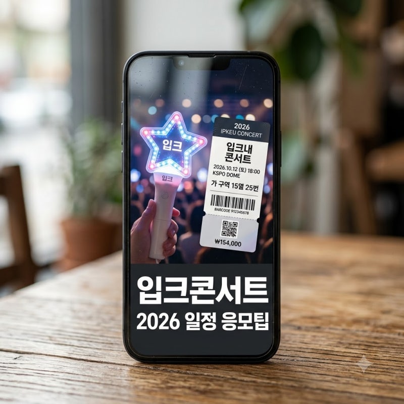 "돈 주고도 못 구해요" 2026 입크콘서트 성시경·로이킴 라인업과 응모 꿀팁