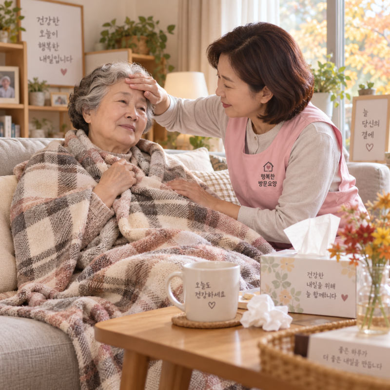 군산 방문요양 ㅣ 쌀쌀해진 날씨, 어르신 독감·호흡기 감염을 예방하려면 어떻게 해야 할까....