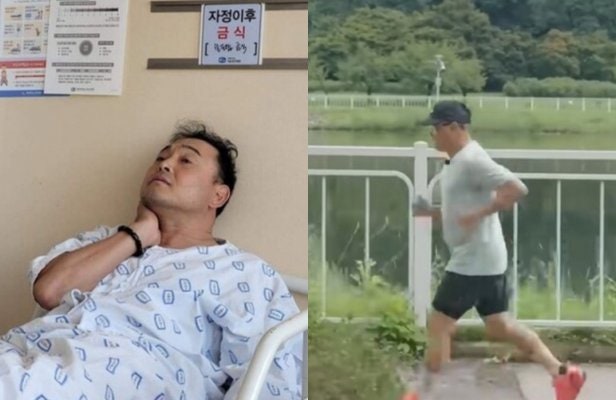 목이 90도로 꺾였던 이봉주, 하프마라톤 완주하다니…1시간 39분의 진실