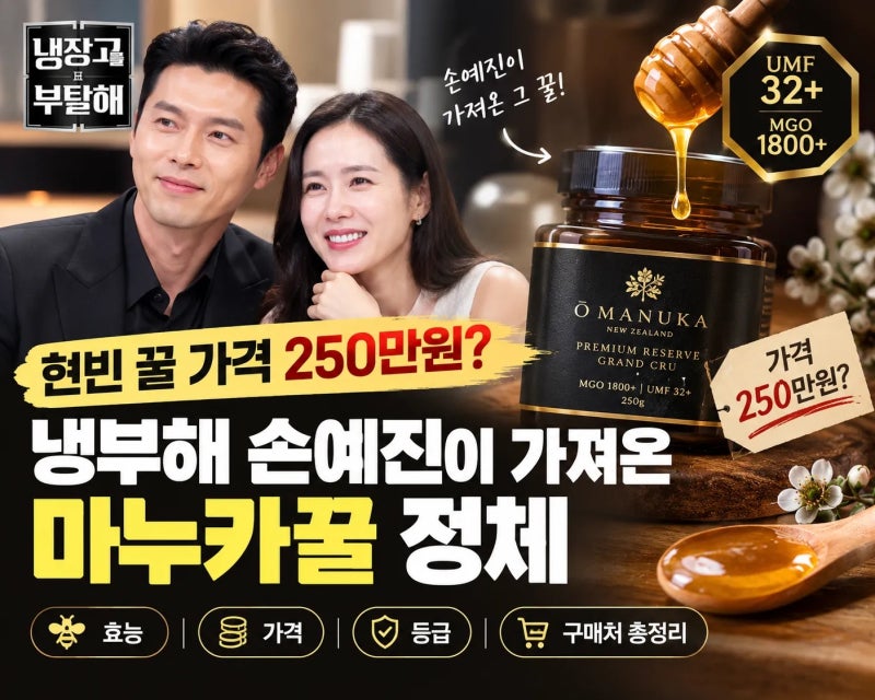 현빈 꿀 가격 250만원? 냉부해 손예진이 가져온 마누카꿀 정체