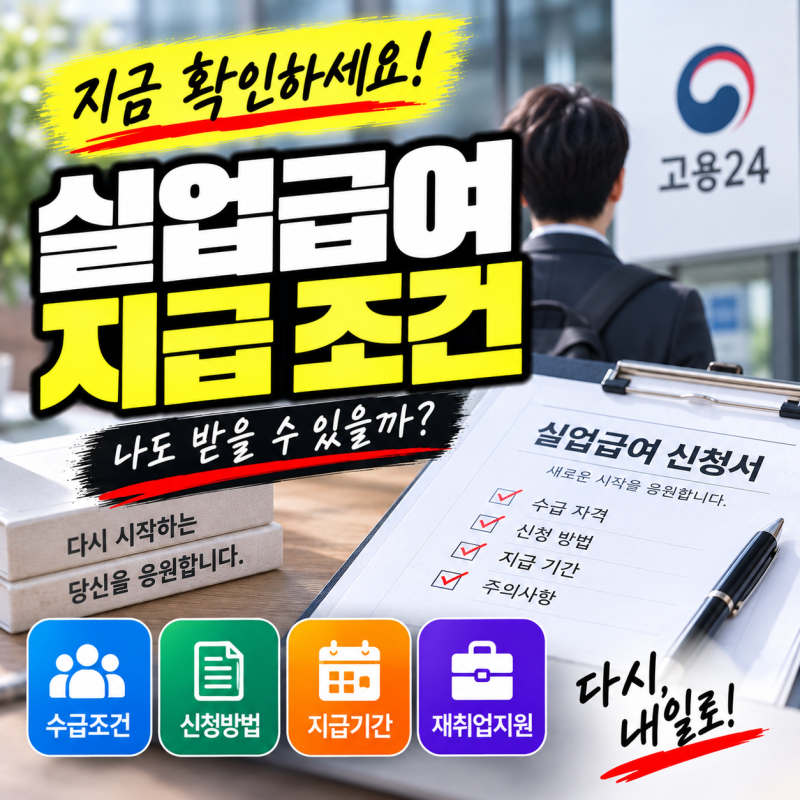 실업급여 지급 조건, 자진퇴사도 받을 수 있을까? 180일 계산부터 지급기간까지